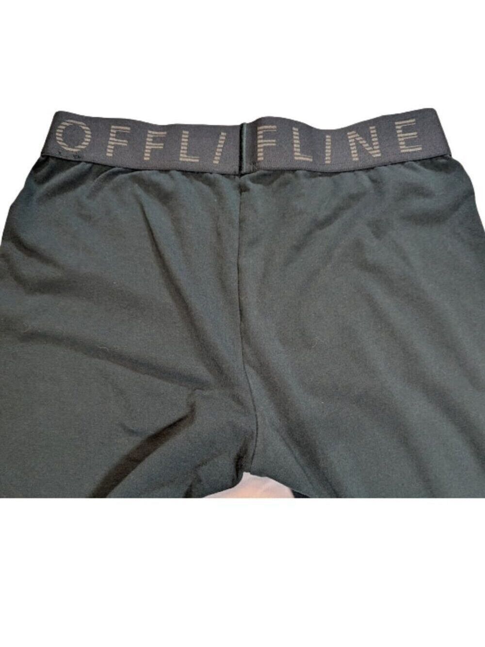 Athleisure Offline by Aerie High-Waist Leggings Workout Dark Green Casual Size L - Picture 5 of 9
